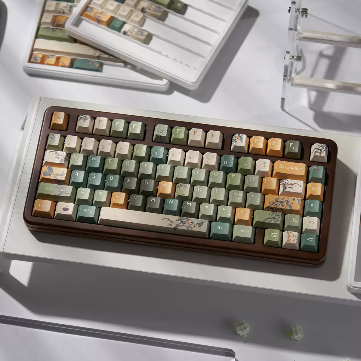 Original Ancient Style Golden Osmanthus Oolong Cherry Profile PBT Keycaps