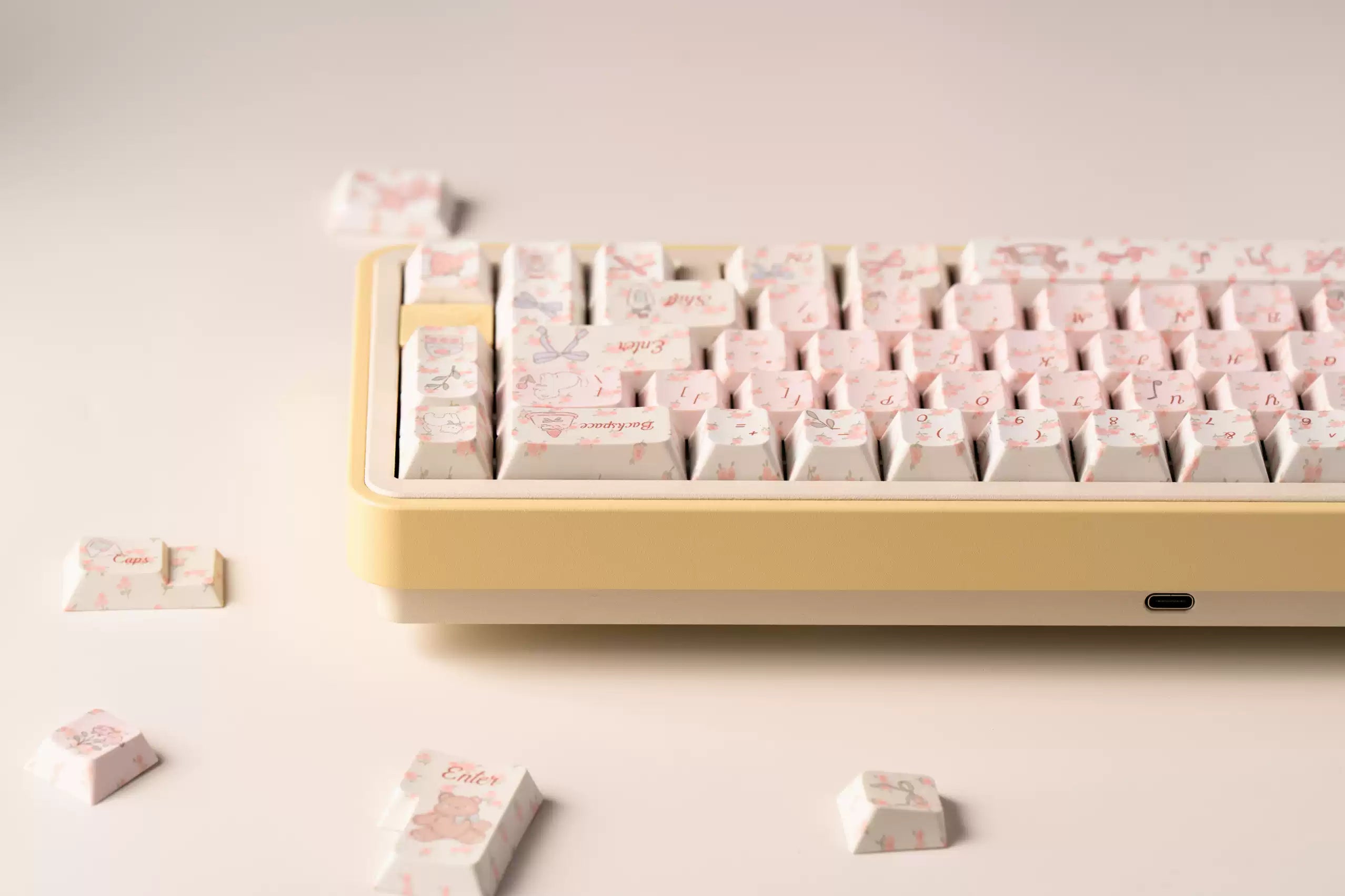 Spring Gift Keycaps Original Moa/Cherry Profile Keycaps