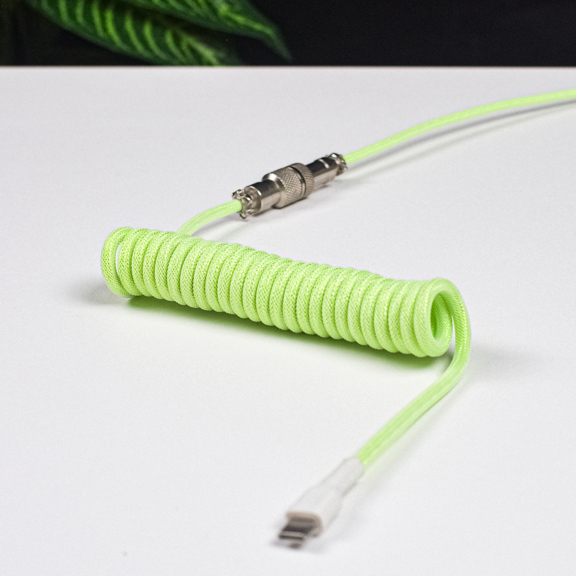 Type-C USB Coiled Aviator Cable