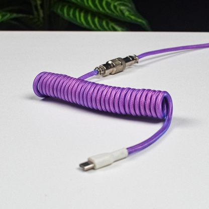 Type-C USB Coiled Aviator Cable