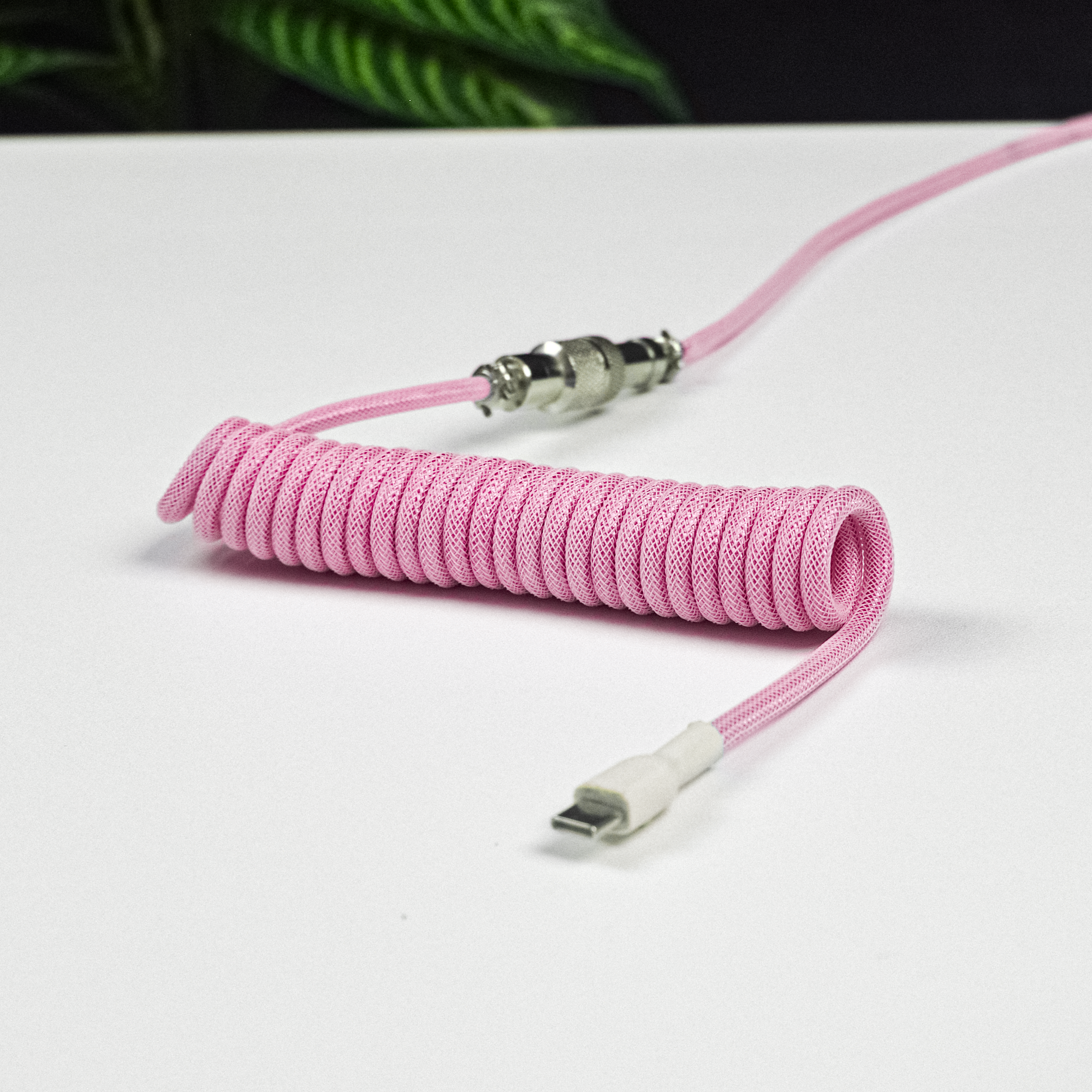 Type-C USB Coiled Aviator Cable