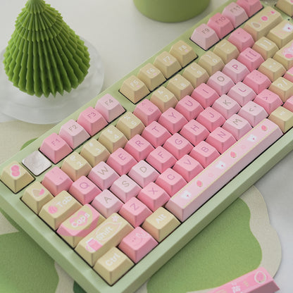 BARBIE THEME PBT CHERRY PROFILE KEYCAPS SET 129 KEYS