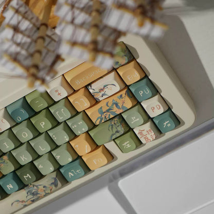 Original Ancient Style Golden Osmanthus Oolong Cherry Profile PBT Keycaps