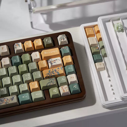 Original Ancient Style Golden Osmanthus Oolong Cherry Profile PBT Keycaps