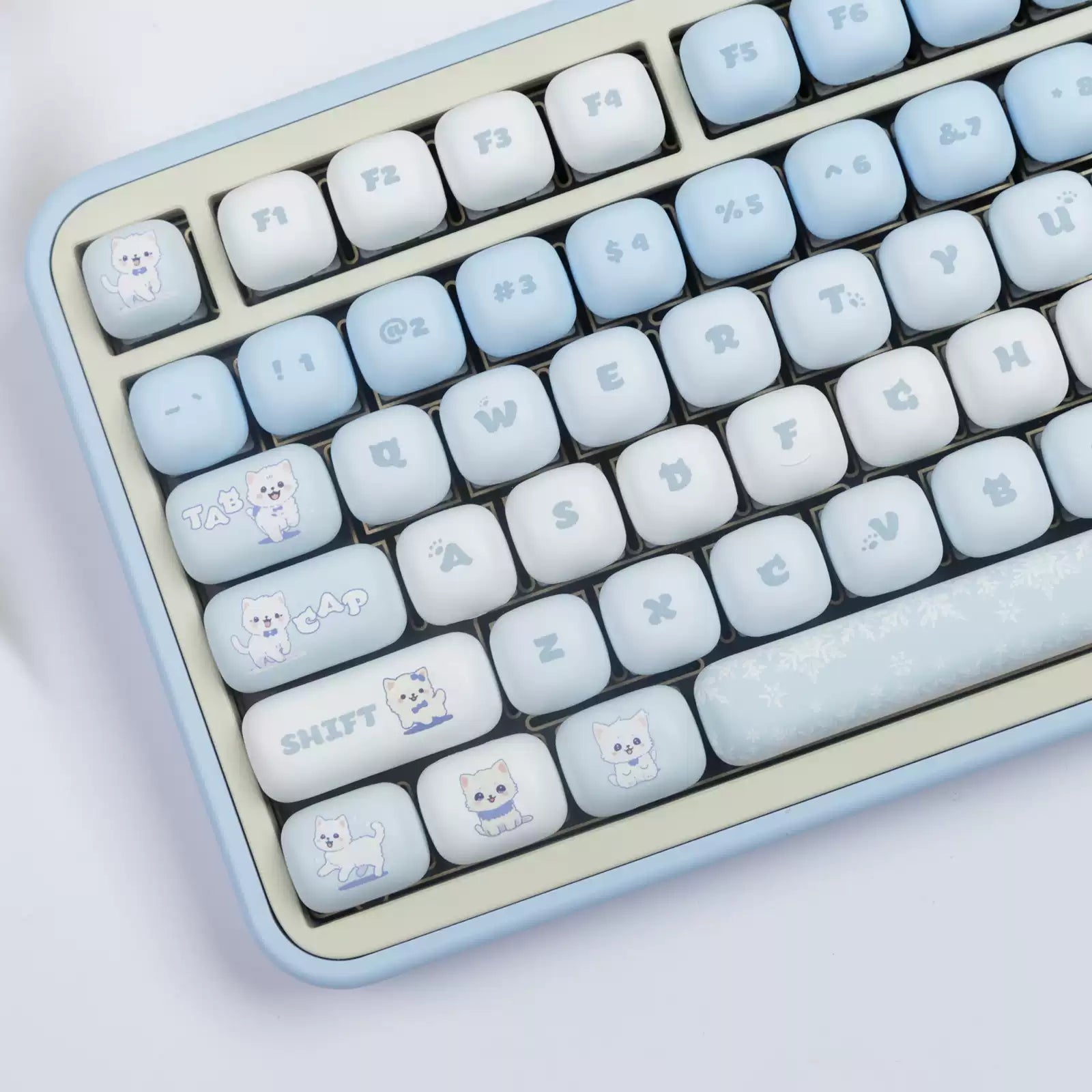 Blue Meow MOG Profile Shaft Mac Thermal Sublimation Keycaps