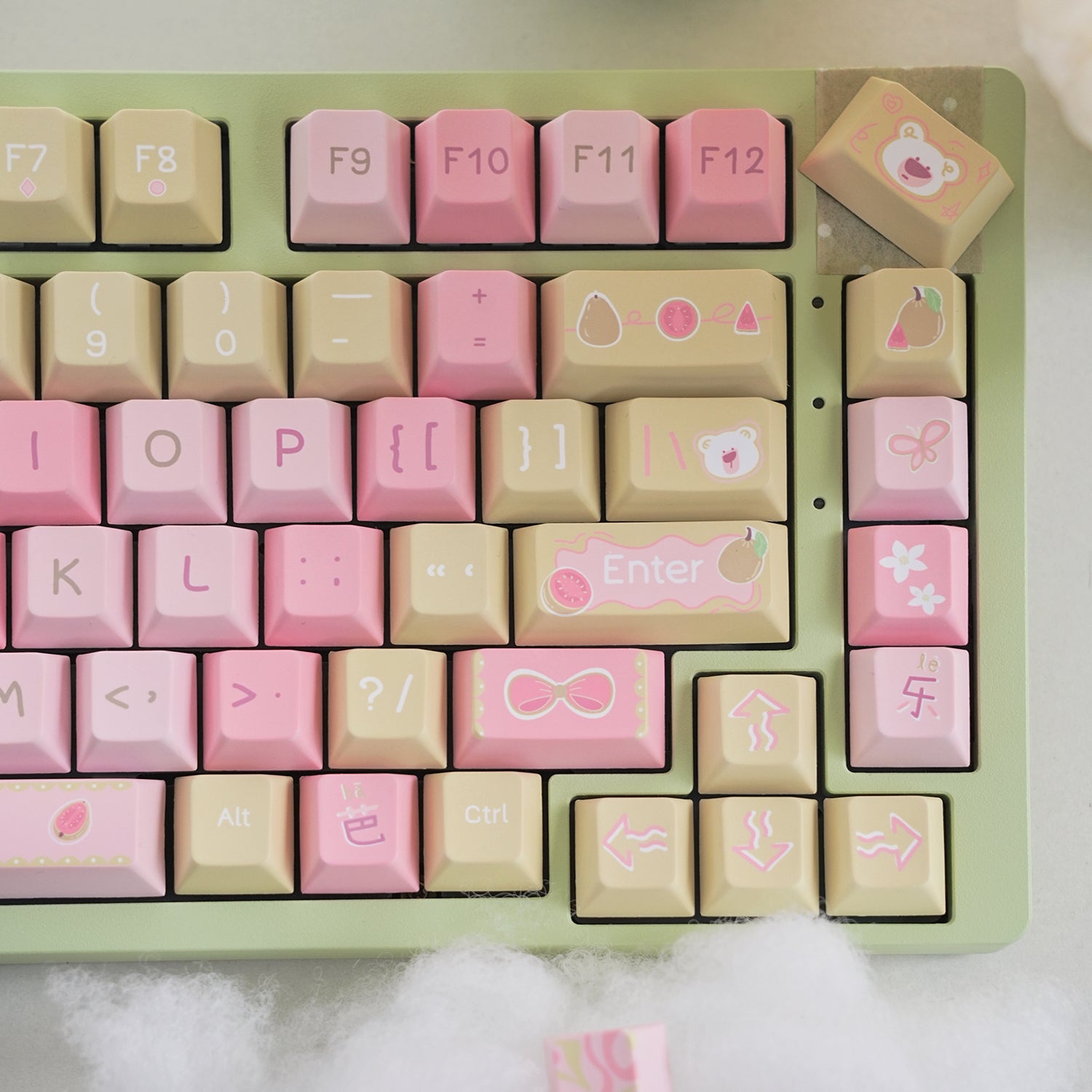 BARBIE THEME PBT CHERRY PROFILE KEYCAPS SET 129 KEYS