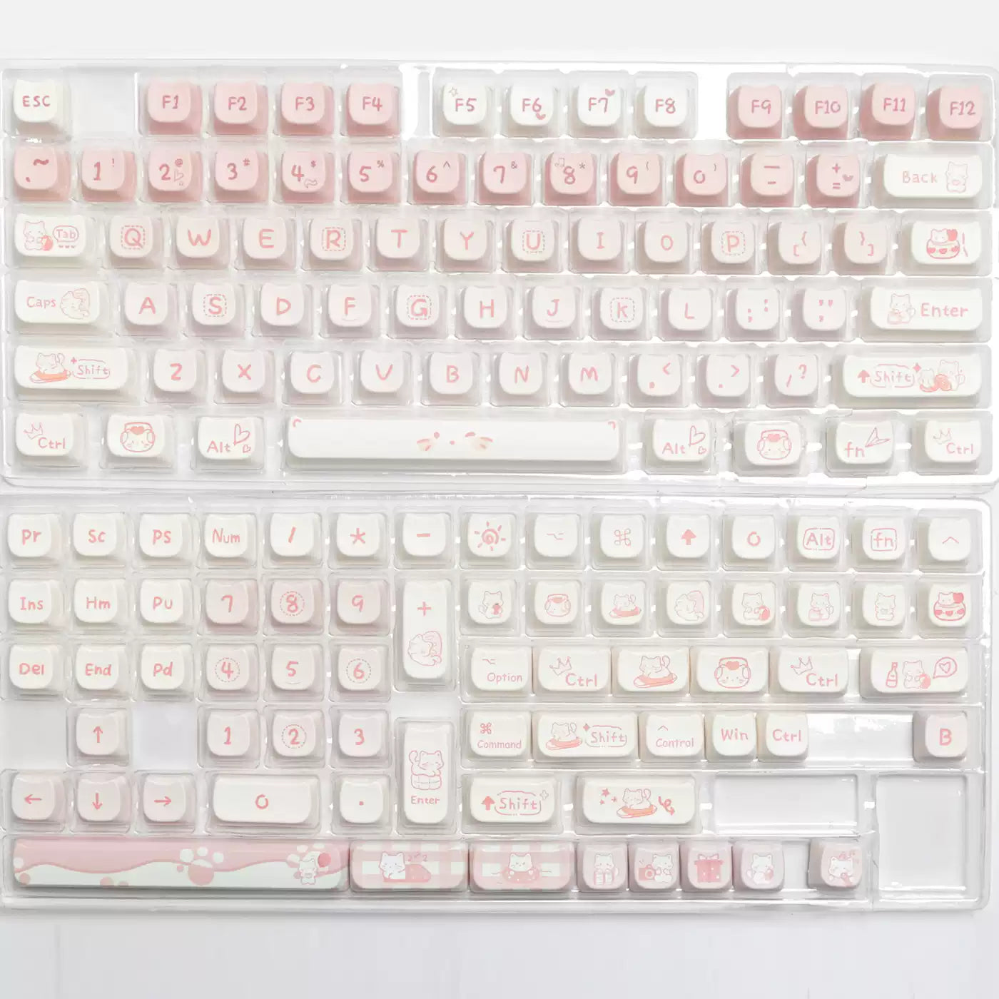 Party Kitten Mao Profile Mac Heat Sublimation Keycaps