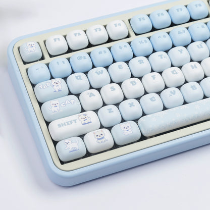 Blue Meow MOG Profile Shaft Mac Thermal Sublimation Keycaps