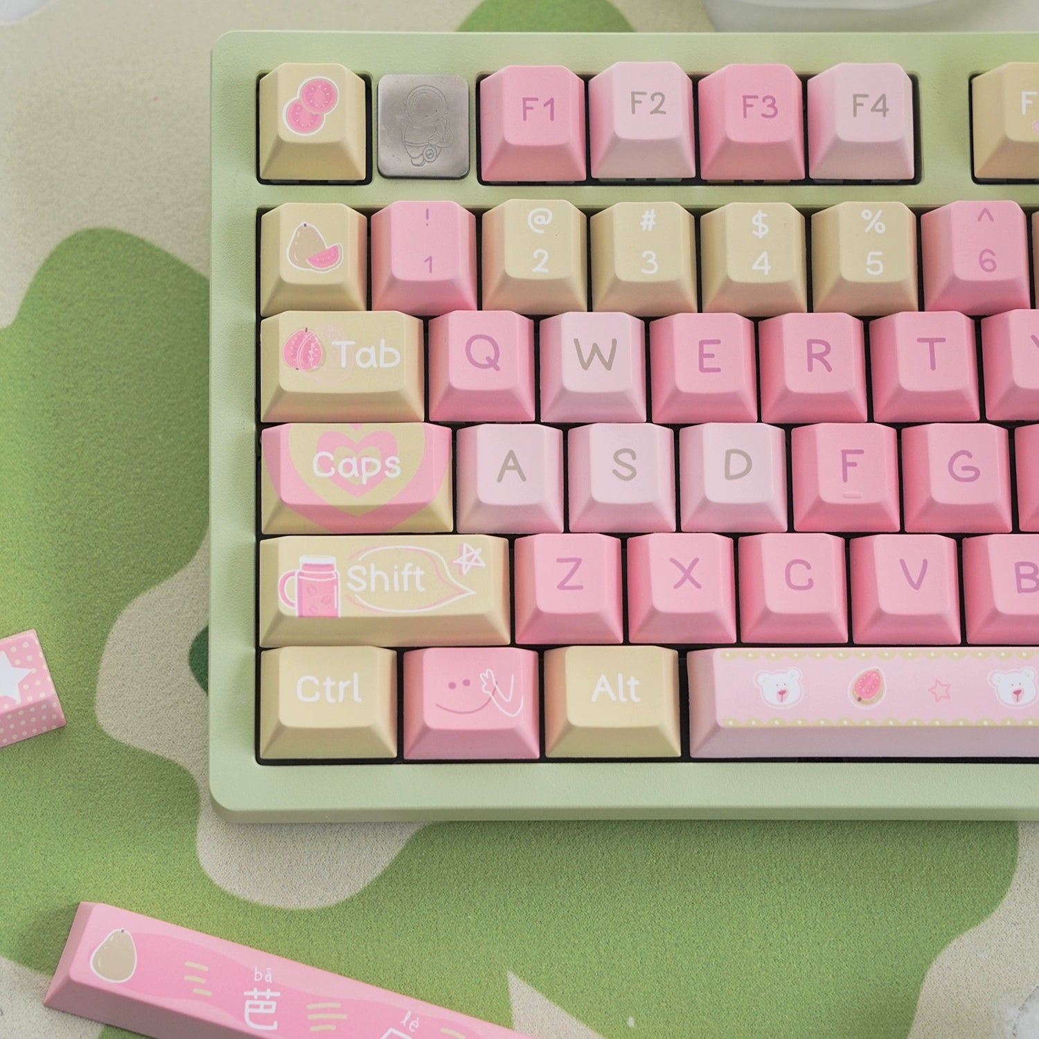 BARBIE THEME PBT CHERRY PROFILE KEYCAPS SET 129 KEYS