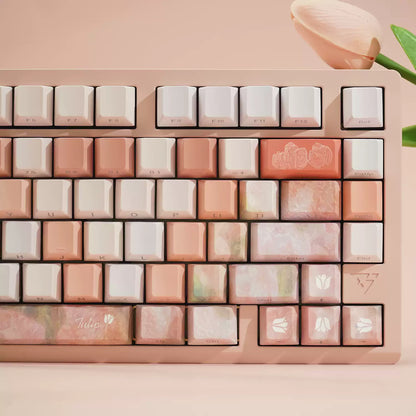 Tulip Impression PBT Cherry Profile Keycaps Set