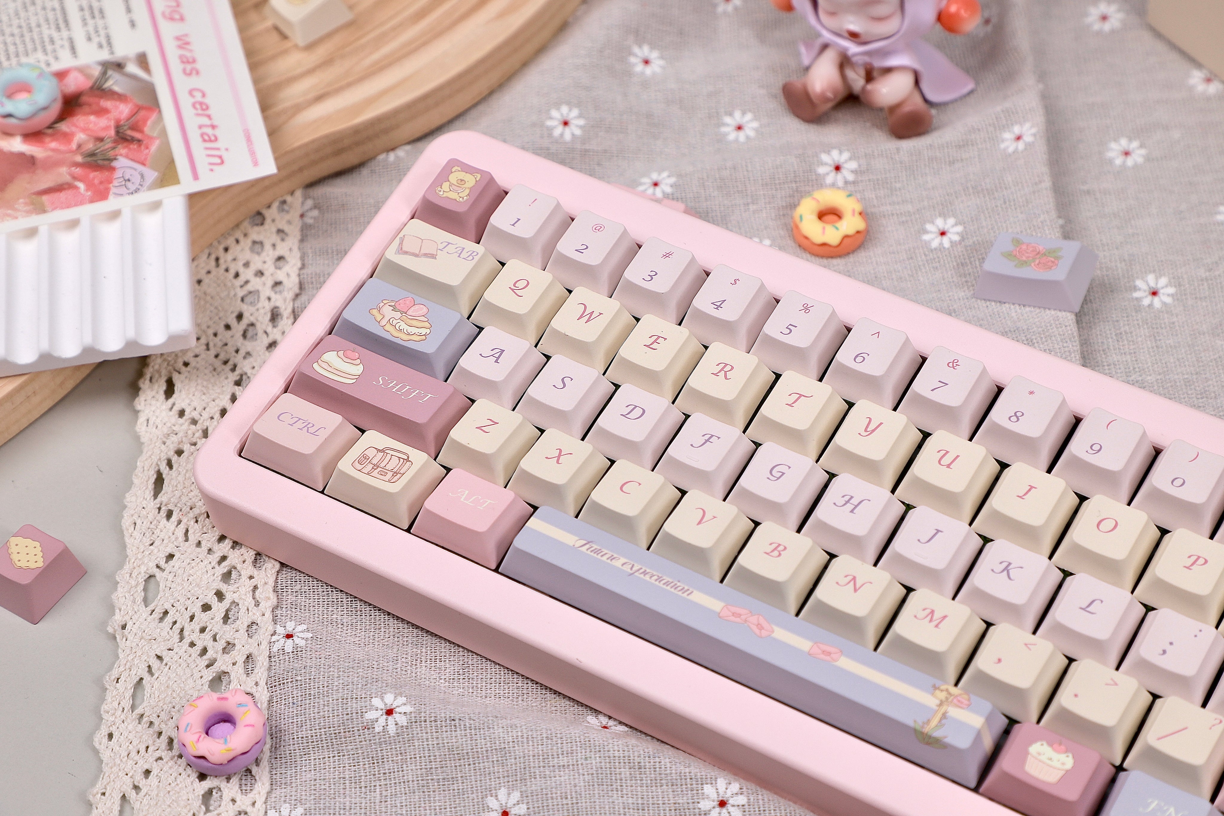 Afternoon-Time Cherry Profile Keycaps Set