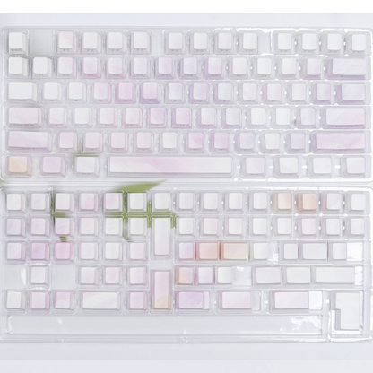 Watercolor Side-Engraved Translucent Keycaps Original Height Gradient