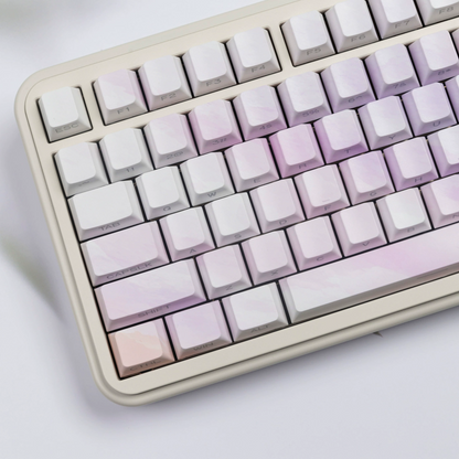 Watercolor Side-Engraved Translucent Keycaps Original Height Gradient