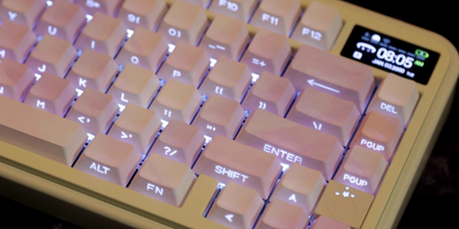 Watercolor Side-Engraved Translucent Keycaps Original Height Gradient