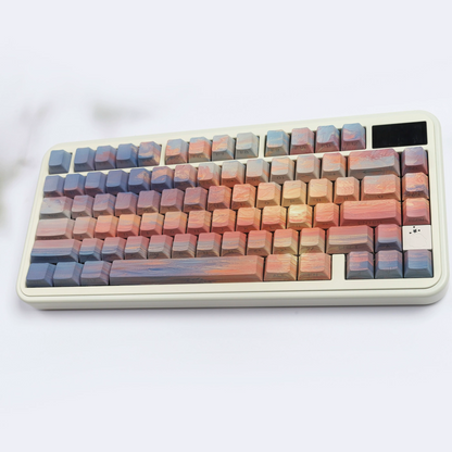 Sunrise Side-Engraved Translucent Gradient  Cherry Profile Keycaps