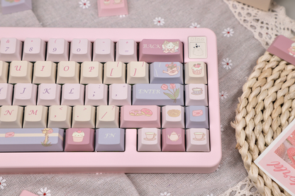 Afternoon-Time Cherry Profile Keycaps Set