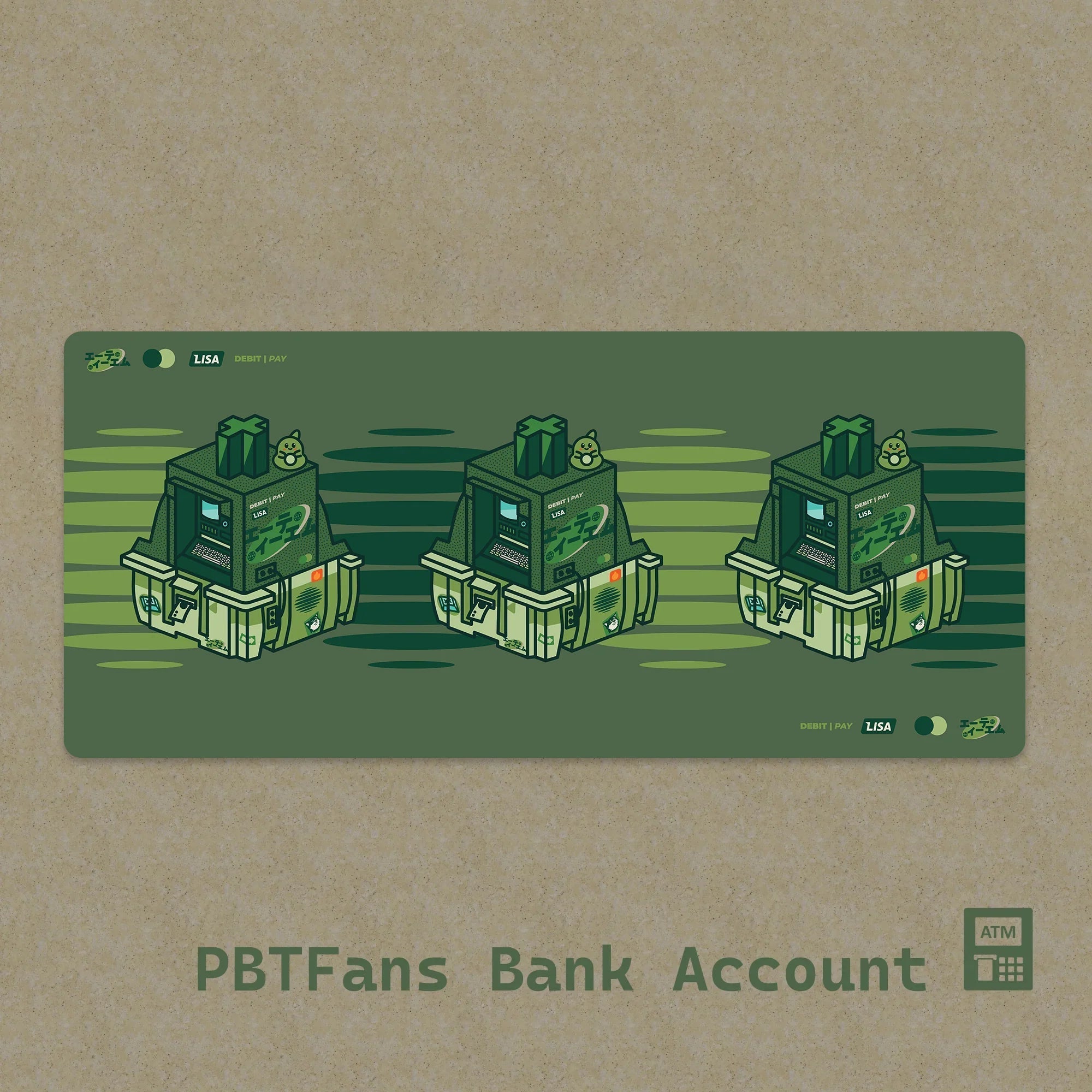 PBTfans BANK ACCOUNT Deskmat