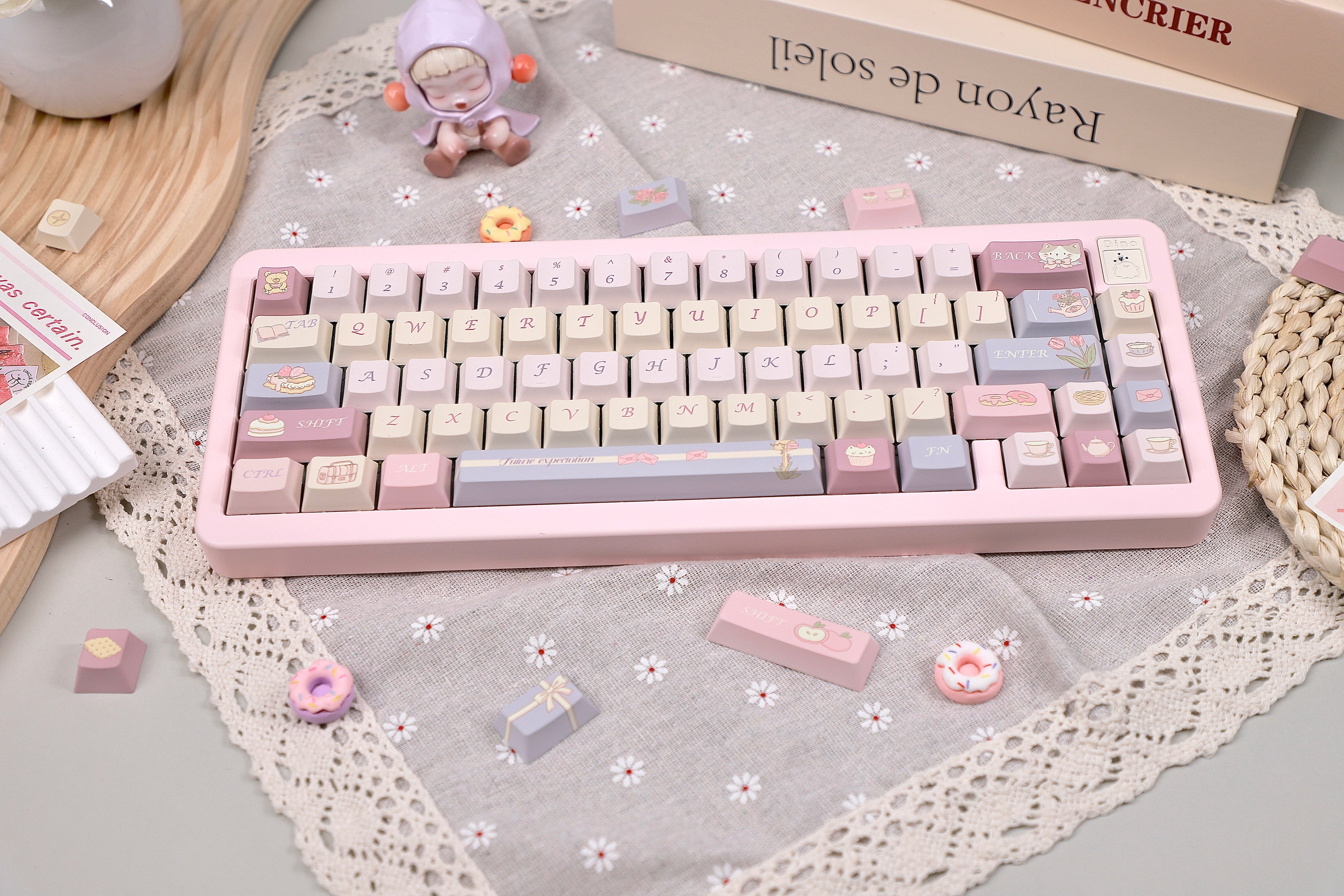 Afternoon-Time Cherry Profile Keycaps Set