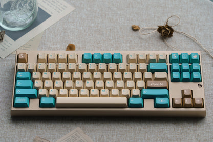 GMK Earth Tones PBT Cherry Profile Heat-Sublimation Keycaps Customized Large Set