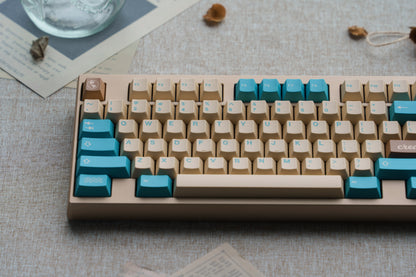 GMK Earth Tones PBT Cherry Profile Heat-Sublimation Keycaps Customized Large Set