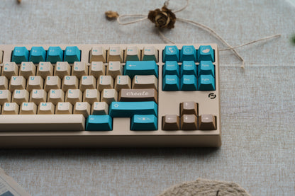 GMK Earth Tones PBT Cherry Profile Heat-Sublimation Keycaps Customized Large Set