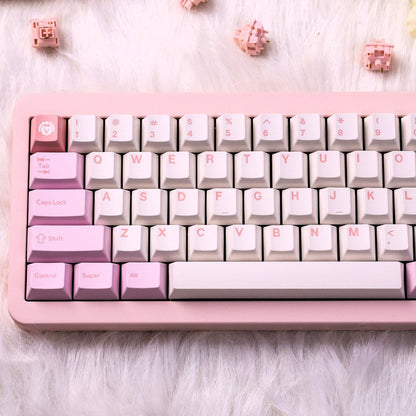 PinkPoodle PBT Cherry Profile 5 Side Sublimation Keycaps Set 177 Keys