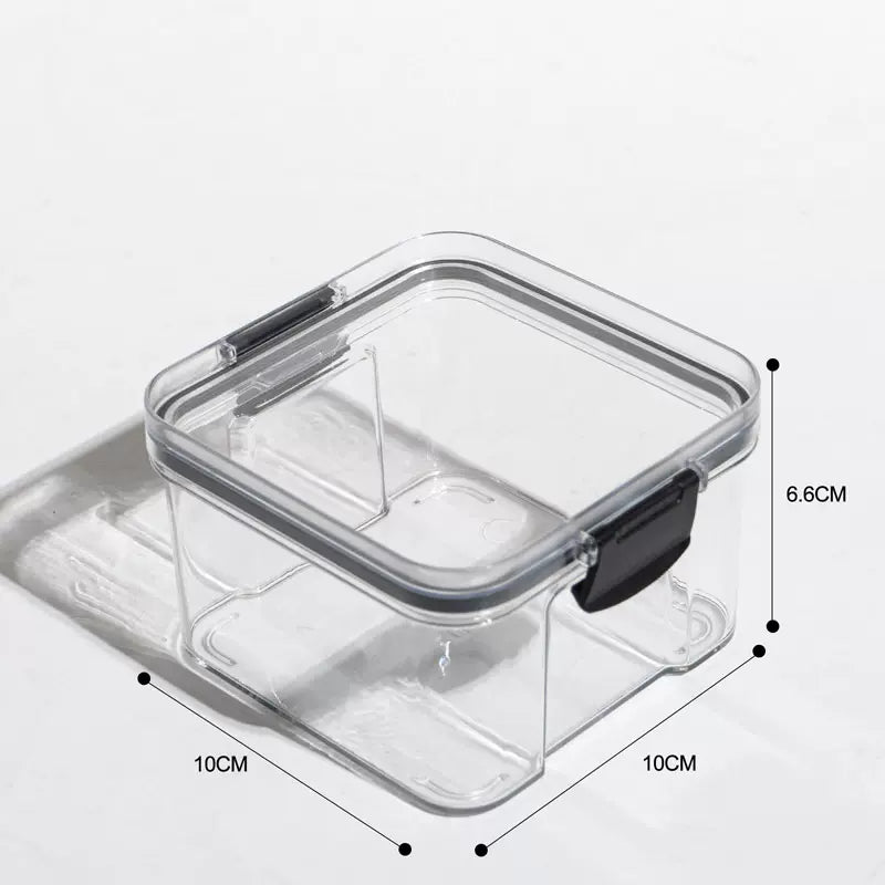 Mechanical Keyboard Keycap Shaft Box Plastic Sealed Jar Transparent Stackable Storage Collection Display Jar