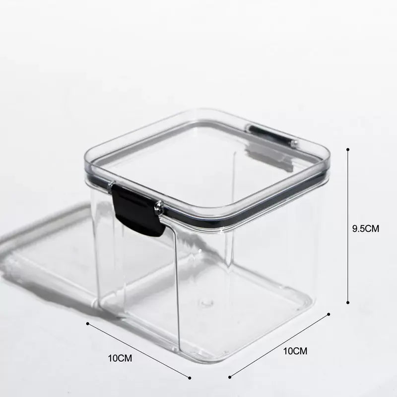 Mechanical Keyboard Keycap Shaft Box Plastic Sealed Jar Transparent Stackable Storage Collection Display Jar